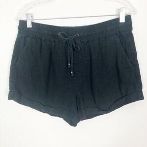 Love Tree High-Rise Linen Viscose Beachy Shorts Size Large